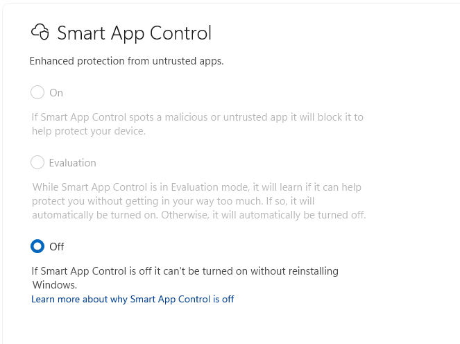 Smart App Control
